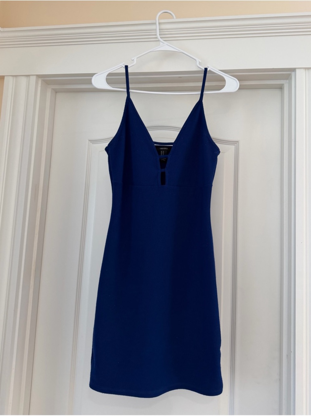 Forever 21 Royal Blue Spaghetti Strap Mini Dress